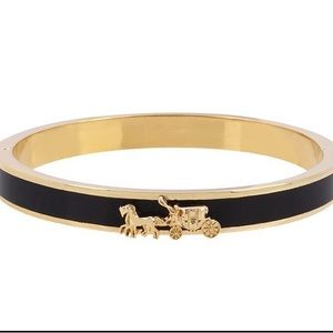 Coach Signature black bangle / cuff